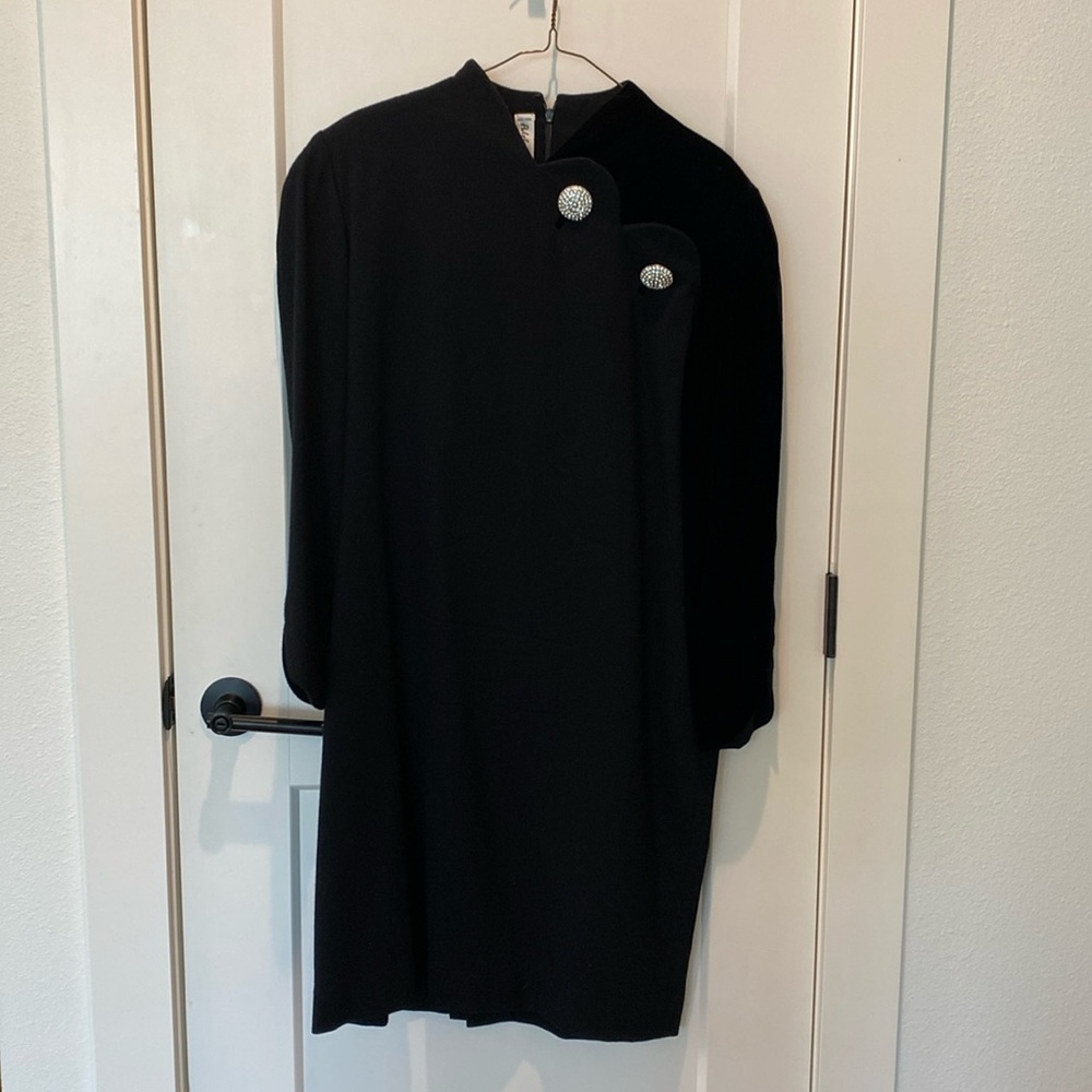 Vintage‎ Adele Simpson Black Dress.